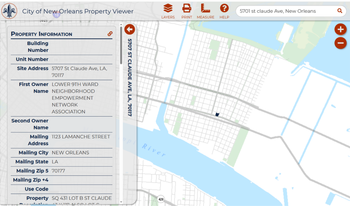 5701 St. Claude Avenue – site photo